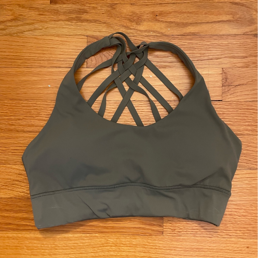 Final Price 🍁Olive Green Sports Bra